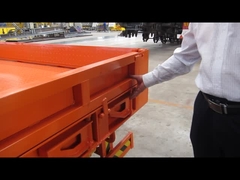 remolque de camión de lecho bajo con ala extensiva