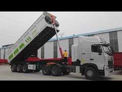 Semiremolque trasero del camión de descarga