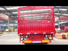 Acero 3 Ejes Estaca Animales Ganado Transporte Carga Vallas Camiones remolques 60-80 toneladas